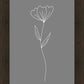 Minimalist Flower Gray