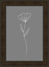 Minimalist Flower Gray