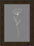 Minimalist Flower Gray