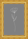 Minimalist Flower Gray