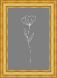 Minimalist Flower Gray