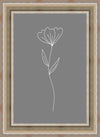 Minimalist Flower Gray