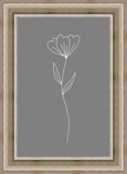 Minimalist Flower Gray