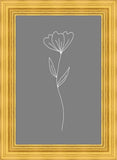 Minimalist Flower Gray