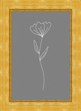 Minimalist Flower Gray