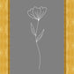 Minimalist Flower Gray