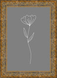 Minimalist Flower Gray