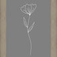 Minimalist Flower Gray