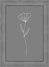 Minimalist Flower Gray