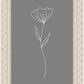 Minimalist Flower Gray