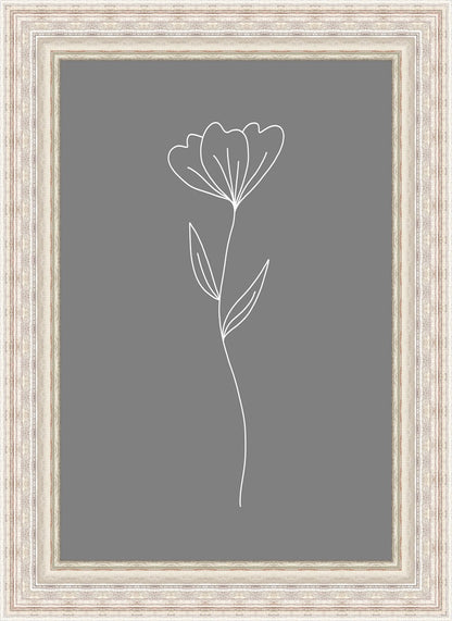 Minimalist Flower Gray