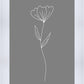 Minimalist Flower Gray