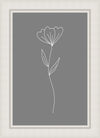 Minimalist Flower Gray