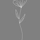 Minimalist Flower Gray