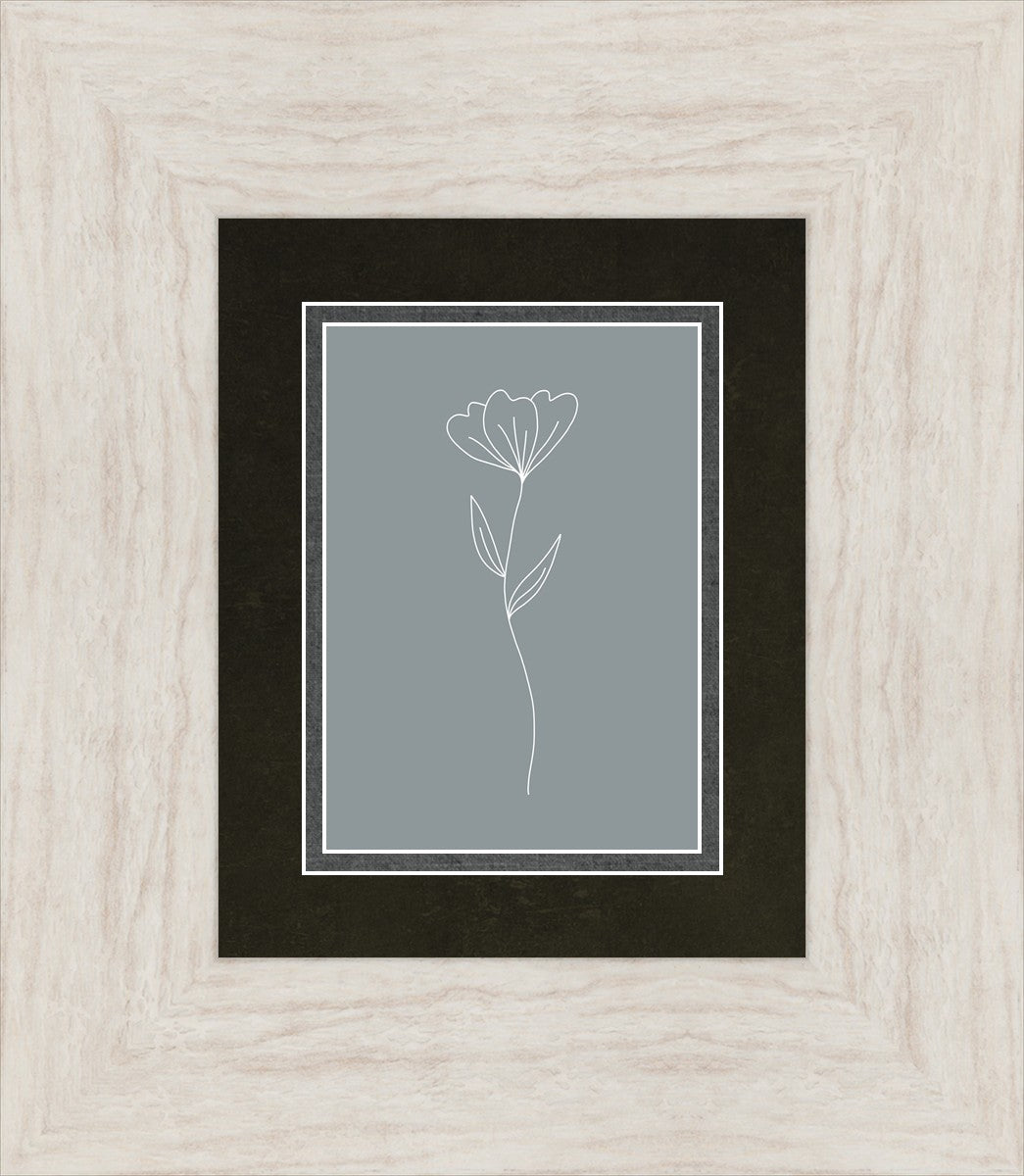 Minimalist Flower Blue