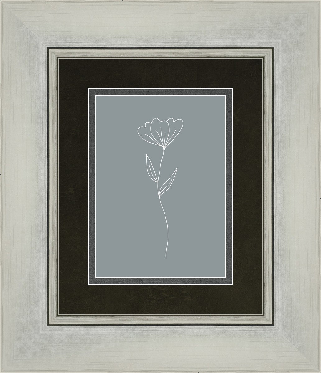 Minimalist Flower Blue