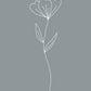 Minimalist Flower Blue