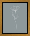 Minimalist Flower Blue Gallery Wrap