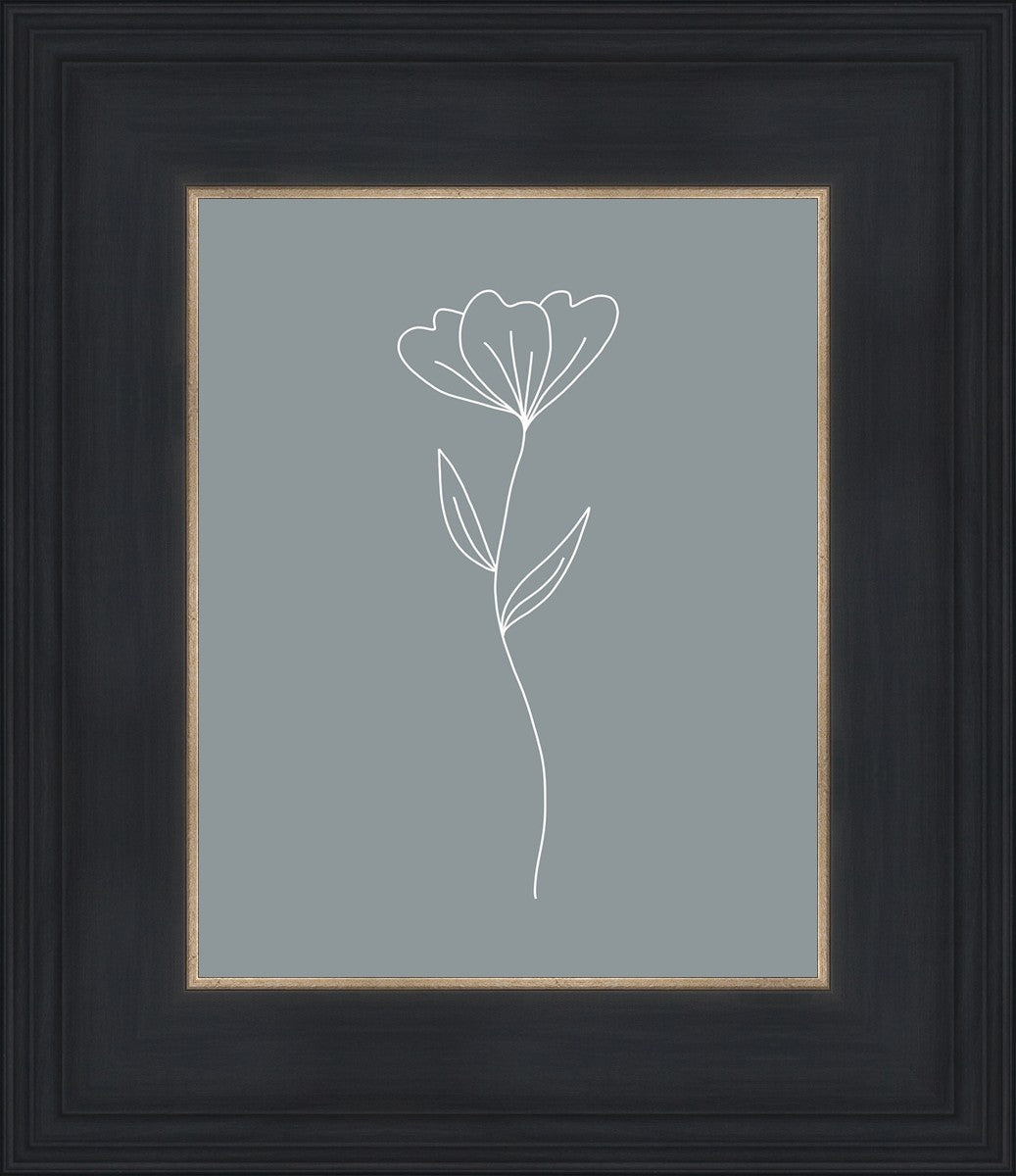 Minimalist Flower Blue