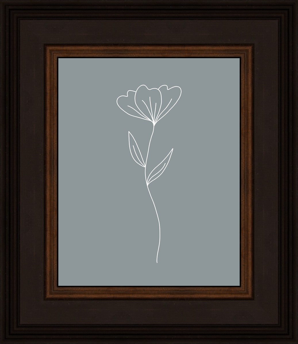 Minimalist Flower Blue