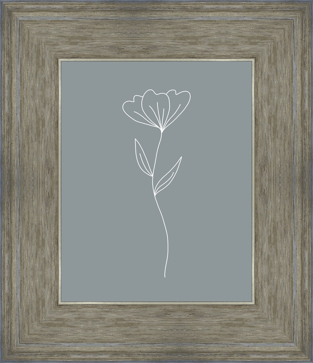 Minimalist Flower Blue
