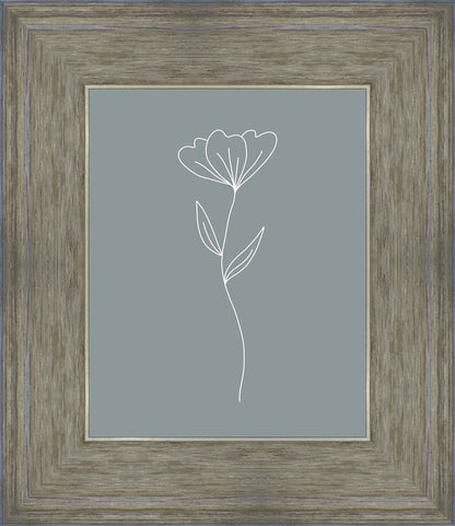 Minimalist Flower Blue