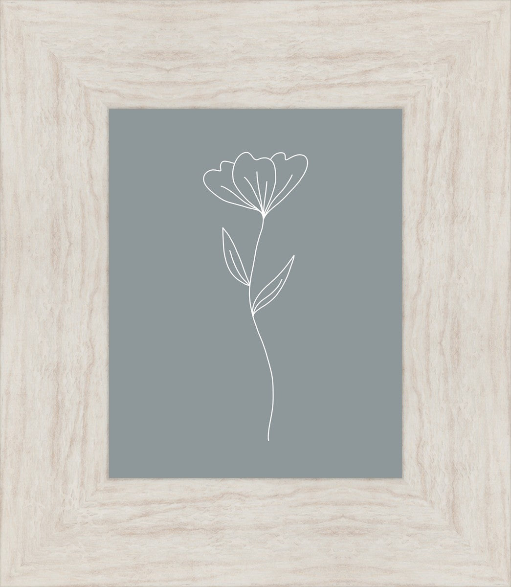 Minimalist Flower Blue
