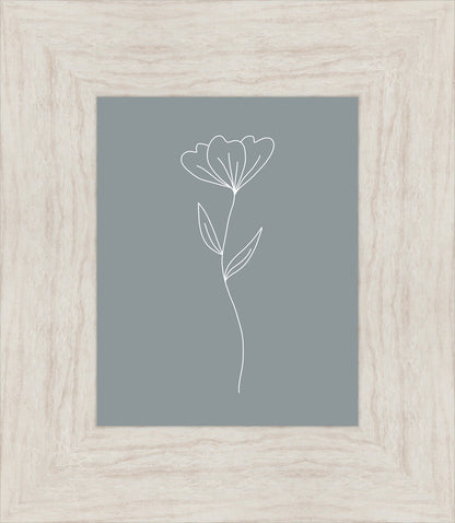 Minimalist Flower Blue