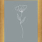 Minimalist Flower Blue