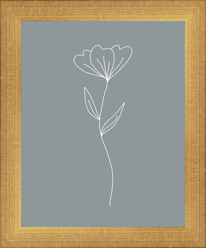 Minimalist Flower Blue