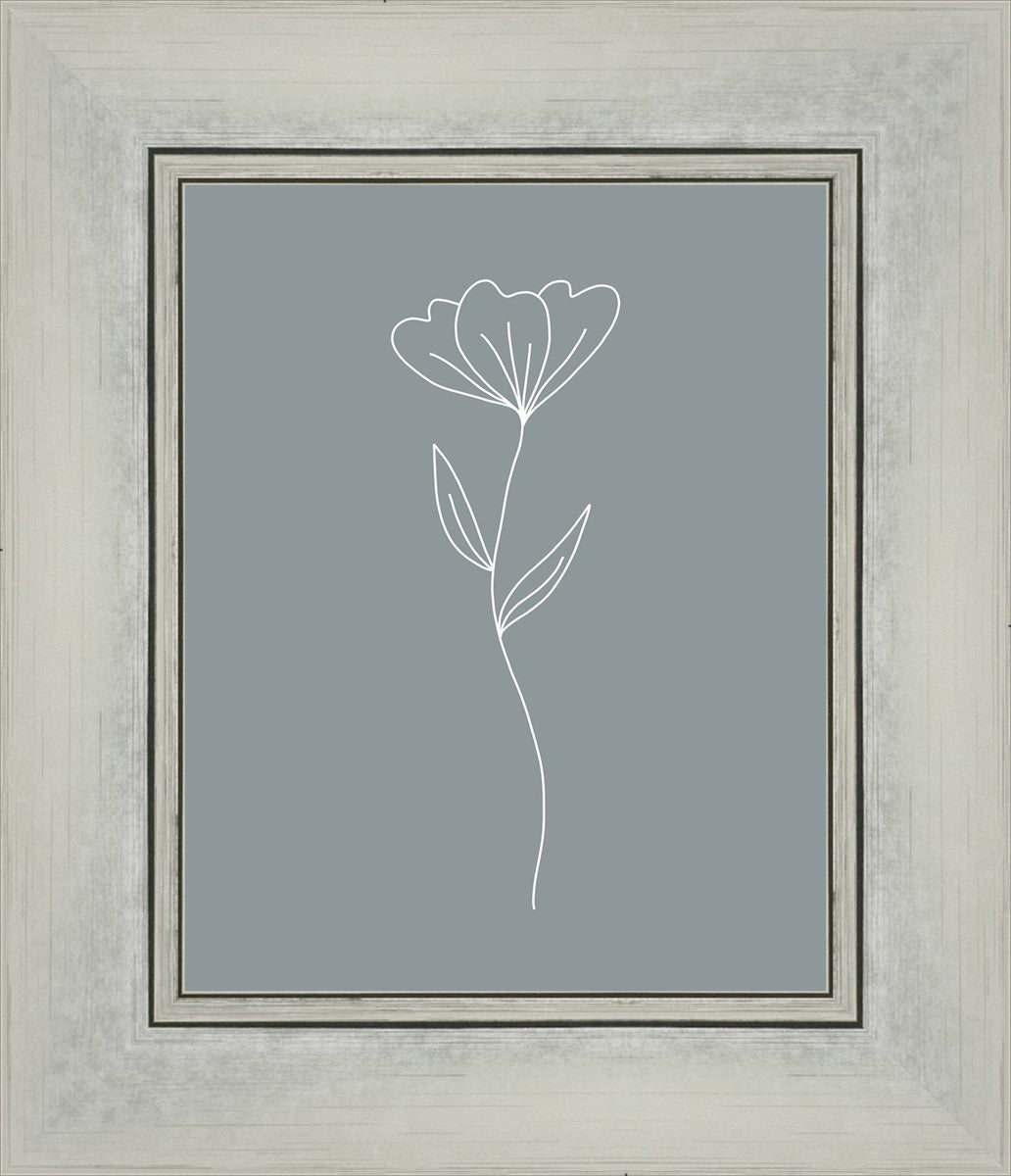 Minimalist Flower Blue