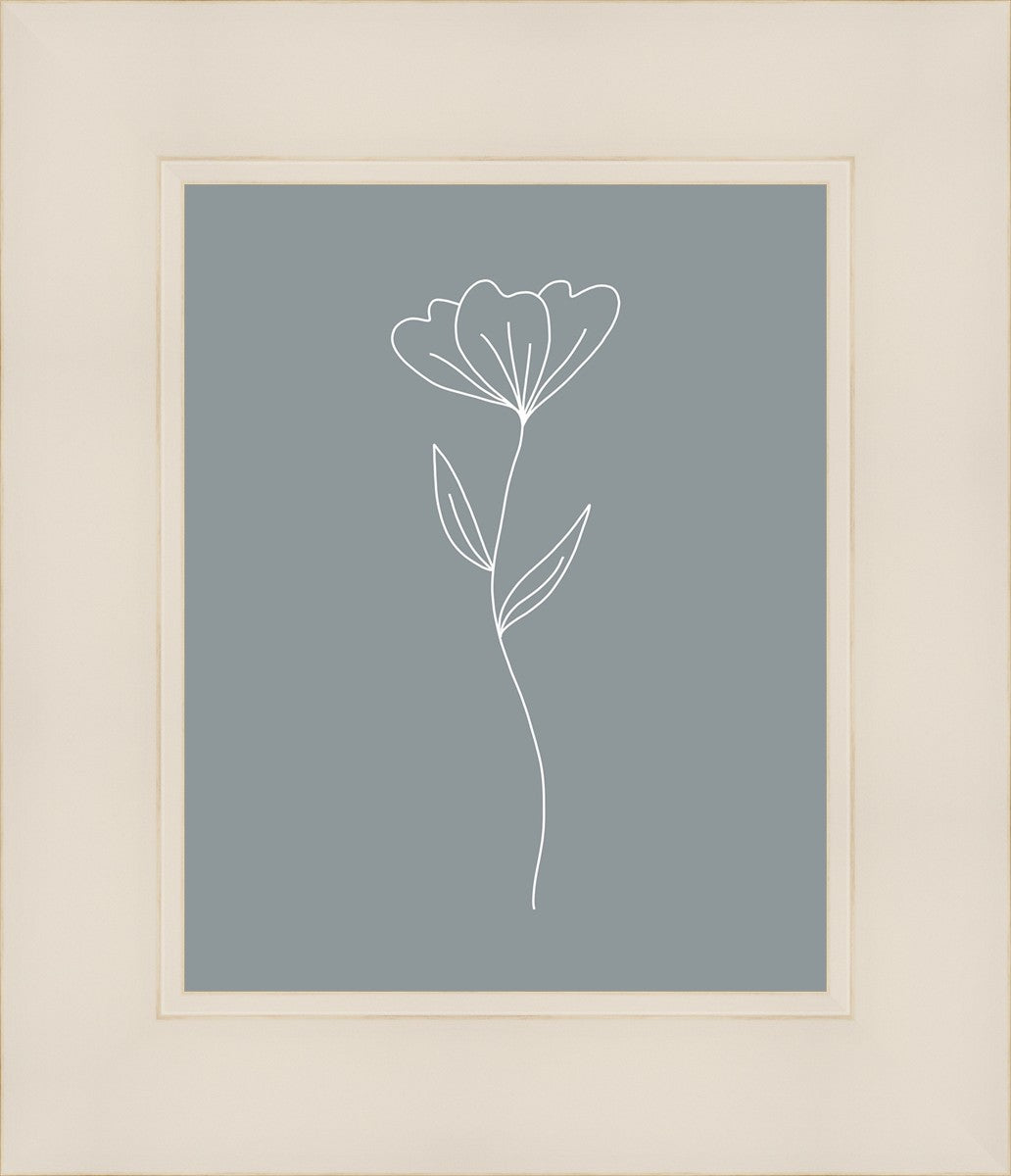 Minimalist Flower Blue