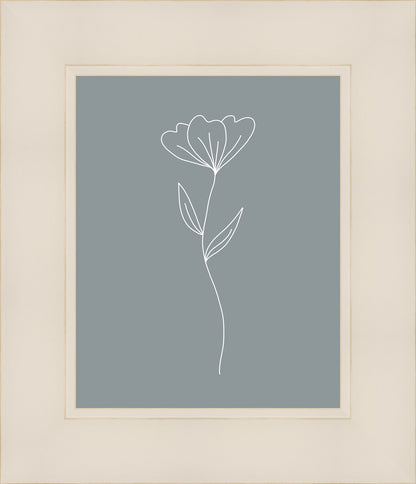 Minimalist Flower Blue