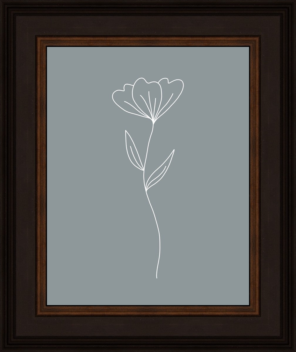 Minimalist Flower Blue