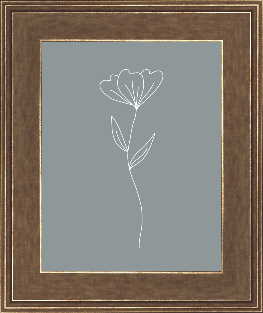 Minimalist Flower Blue