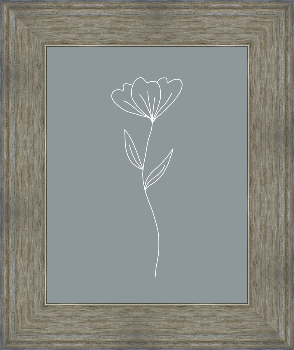 Minimalist Flower Blue
