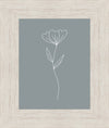 Minimalist Flower Blue