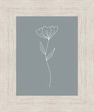 Minimalist Flower Blue