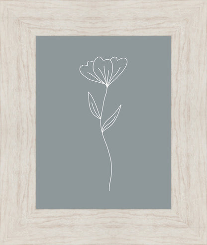 Minimalist Flower Blue