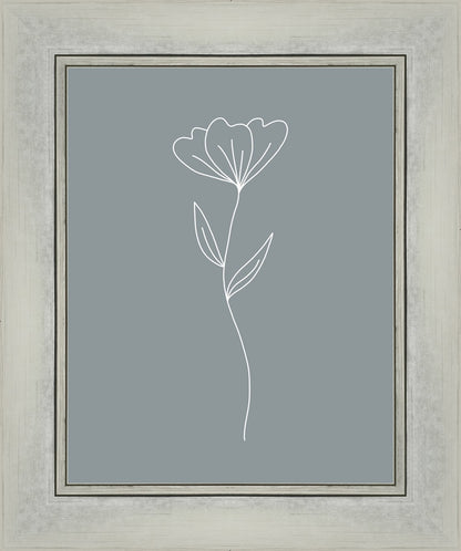 Minimalist Flower Blue