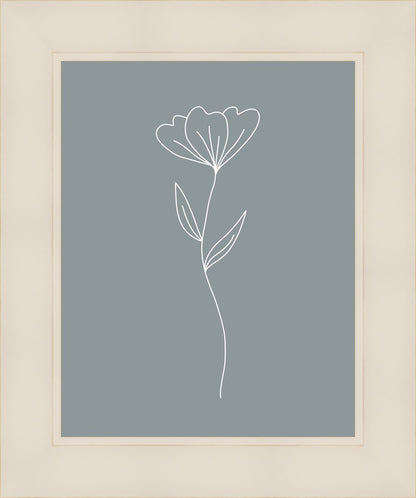 Minimalist Flower Blue