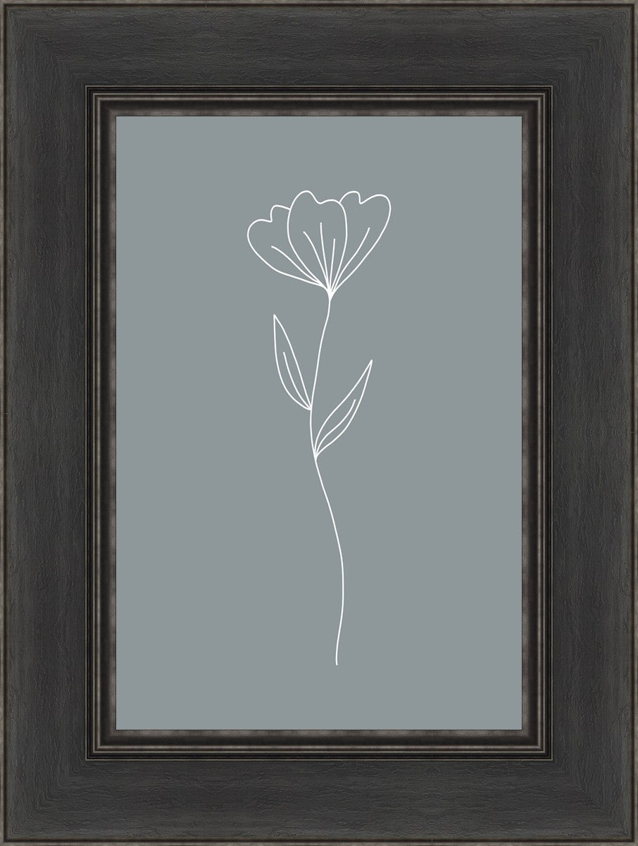 Minimalist Flower Blue