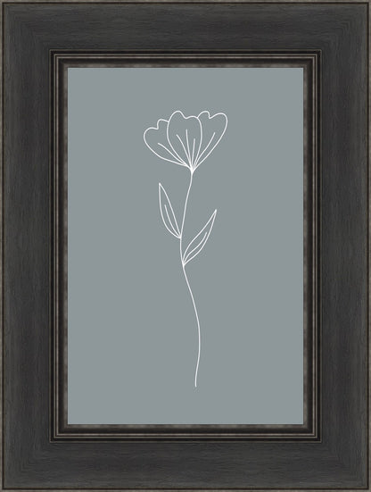 Minimalist Flower Blue