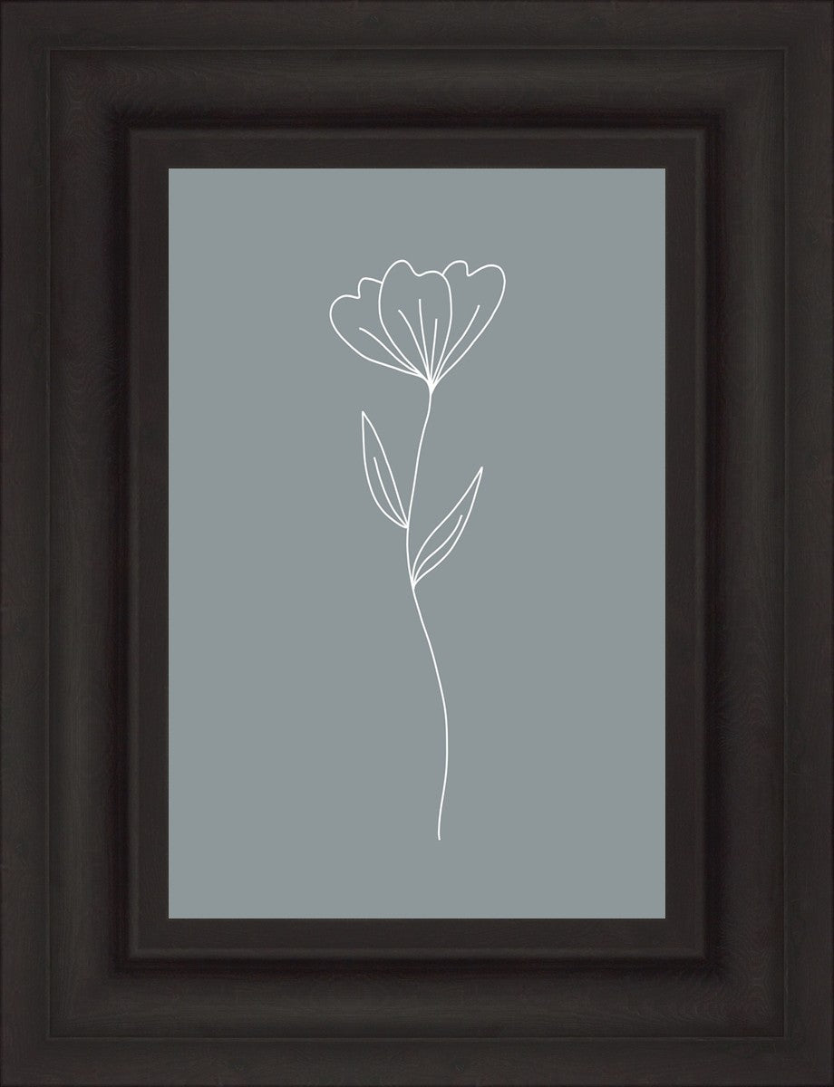 Minimalist Flower Blue
