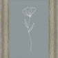Minimalist Flower Blue