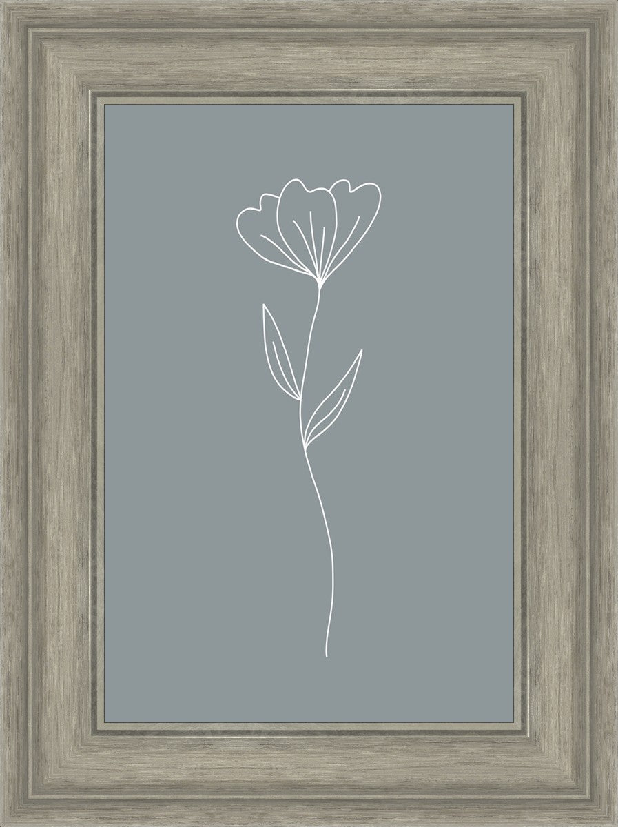 Minimalist Flower Blue