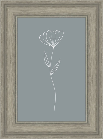 Minimalist Flower Blue