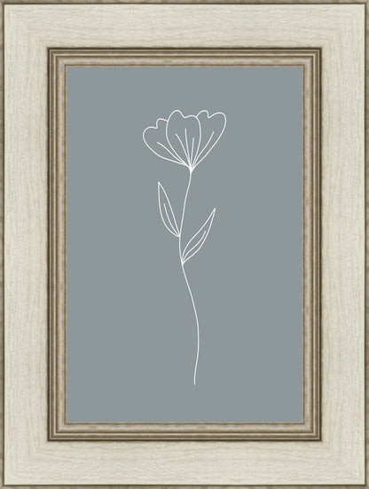 Minimalist Flower Blue