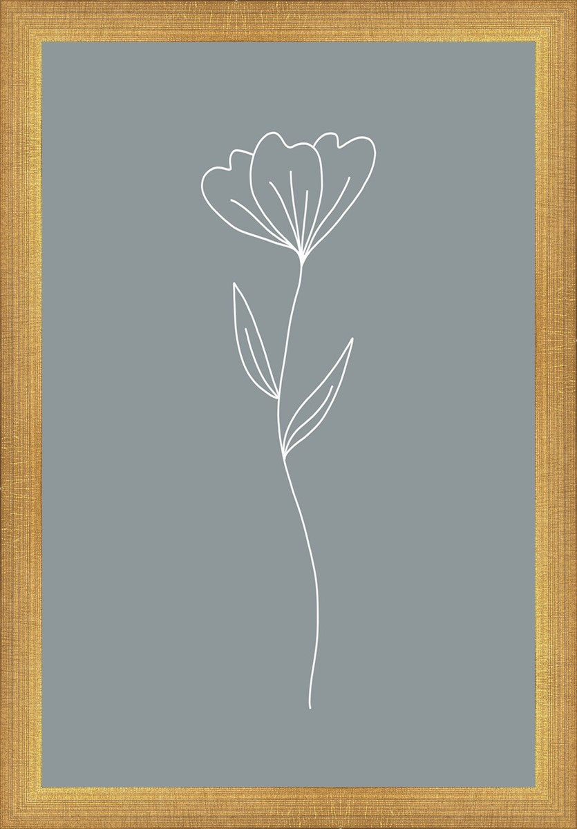 Minimalist Flower Blue