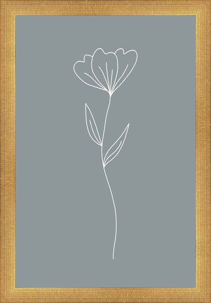 Minimalist Flower Blue